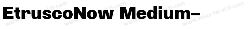 EtruscoNow Medium字体转换